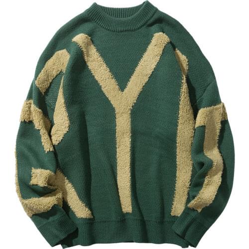 2021 Autumn Mens Korean Pullovers Men New Fashion Embroidery Sweaters 4 Colors Man Streetwear Casual Clothing