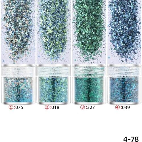 Hexagon Glitter Sequin Mix Set Christmas Party Shining Embellishment For Resin Crafts UV Resin Pigment Festive Jewelry Tools