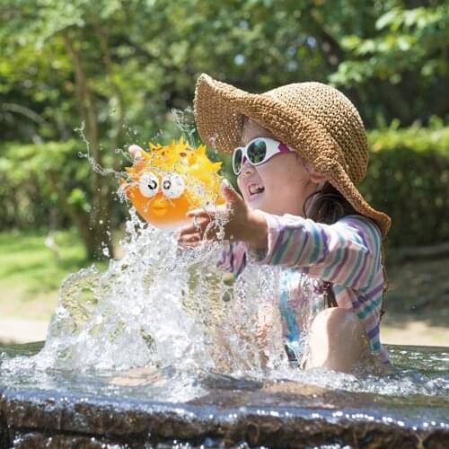 Inflatable Outdoor Splash Games Kids Sprinkler Fun Summer Sprinkler Puffer Fish Sprayer Water Spray Ball Water Balloons Toys