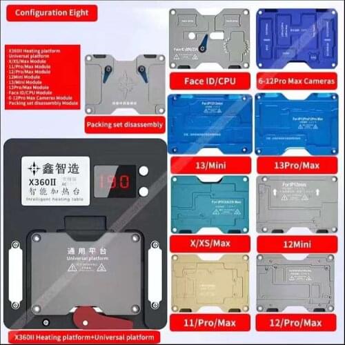 X360 220V/110V FACE ID Pre-heating Station Thermostat Platform heating plate for iPhone 12 11 Pro X XS MAX Motherboard Fixtur