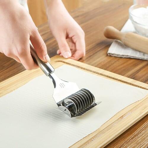Manual Pasta Maker Multifunctional Pasta Machine Roll Crusher Stainless Steel Utility Knife Dough Cutting Tool
