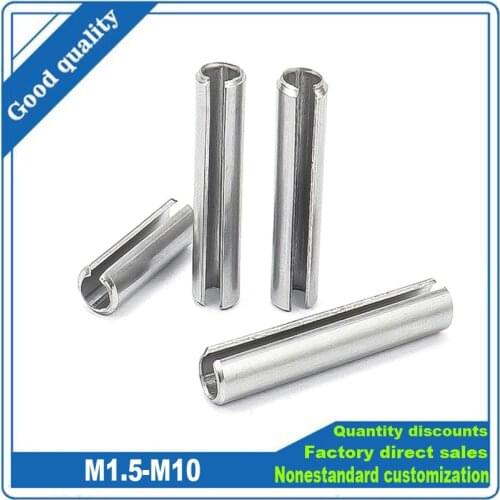 Standard parts elastic cylindrical pin M1.5 M2 M2.5 M3 M4 M5 locating pin split pin spring pin 304 stainless steel