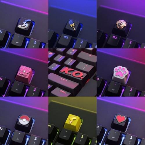1 KeyStone Keystone Is Suitable For MX Axis Mechanical Keyboard Special Zinc-aluminum Alloy Embossed Keycap Button R4 Height