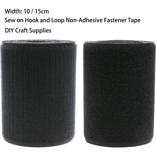 1M Pair Hook and Loop fastener Tape No Glue the hooks velcros Sewing-on strips Magic sticky tape DIY clothing sewing Accessories