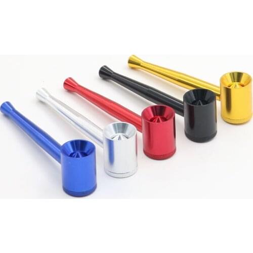 1 pcs Five-color pipe new creative portable metal pipe creative smoking set