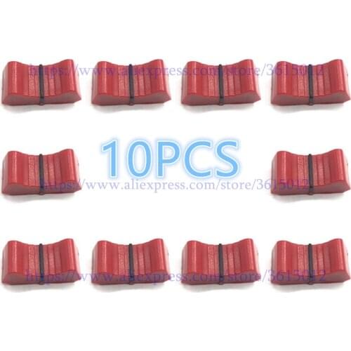10pcs/lot red color Mixer Fader knob FOR ALLEN & HEATH XONE 1D 2D 3D 4D 32 62 464 S2 Slider Fader Knobs replacement