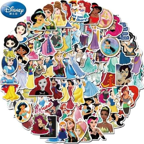 100pcs/set non-repetitive Disney Snow White series graffiti stickers suitcase computer water cup waterproof sticker stickers
