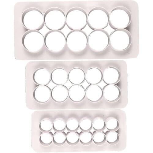 3Pcs Dessert Cookie Mould DIY Printing Fondant Chocolate Kitchen Baking For Birthday Cake Bread Cream Decoration Embossing Tools