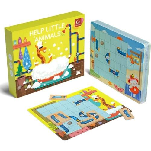 30 Playful Challenge Children Educational Toys Help Little Crocodile Bathing Maze Game Puzzle Training Thinking Toy Gift