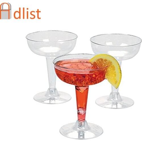 6PCS Plastic Restaurant Tumbler Beer Wine Beverage Cup Cocktail Whiskey Break Resistant Drinking Cups Transparent Cafe Bar Home