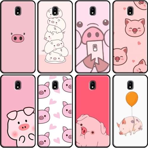 Cartoon Pig Piggy Cover For Samsung Galaxy J1 J3 J4 J5 J6 J7 2016 2017 A3 A5 A6 A8 A9 J2 Core J8 2018 Cover