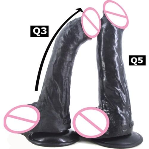 Dildo realistic big dildo with suction cup artificial penis black dildo dick adult sex products women masturbate flirting toys