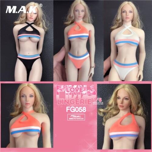 FG058 1:6 Scale Sexy Sports Underwear Clothes Suit Female Figure Accessory Three colors for 12'' Seemless Action Body