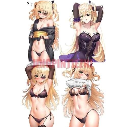 Interesting F647 Fischl for Genshin Impact Cute Underwear Anime Girl Car Sticker Fuel Tank Cap&Rearview Mirror Waterproof Decal