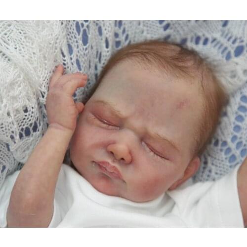 NPK 18inch Newborn Baby Doll Kit Reborn Leonor Life Size soft Touch DIY doll Parts