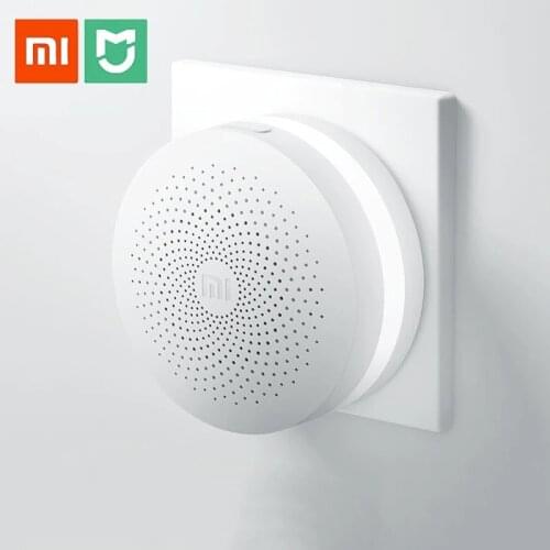 Xiaomi Gateway 2 Mijia Smart Home Kits Gateway Hub Alarm System Control Radio Yi Camers Mi Door Sensor Bell Temperature No Box