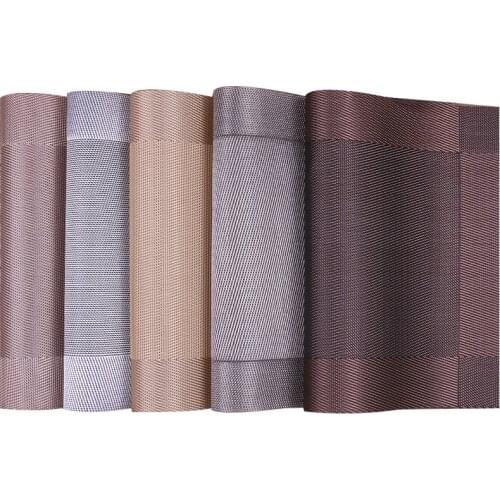 Beautifully PVC Washable Placemats for Dining Table Mat Non-slip Placemat Set In Kitchen Accessories Cup Coaster Wine Pad