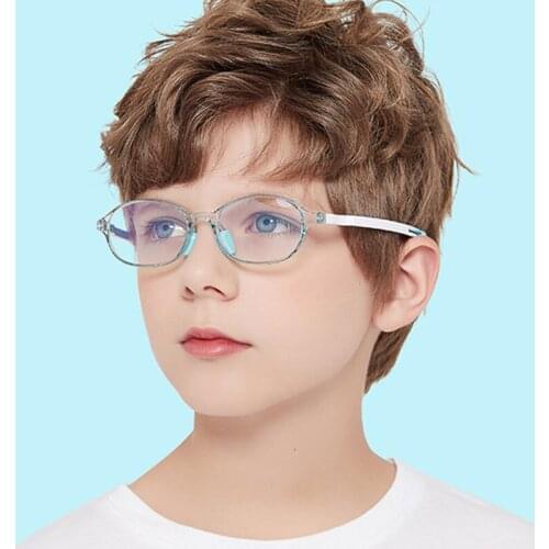 Kids Anti Blue Light TR90 Glasses Frames Ultralight Children Optical Fashion Computer Glasses 50186