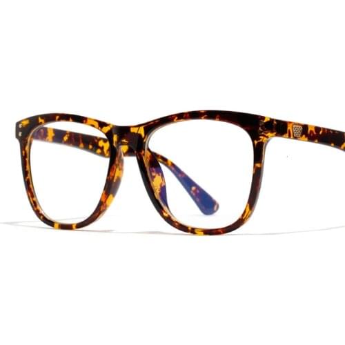 New Computer Men Glasses Frame Cat Eye Myopia Optical Eyeglasses Women Anti Blue Light Rivet Eyewear Clear Lens Spectacle