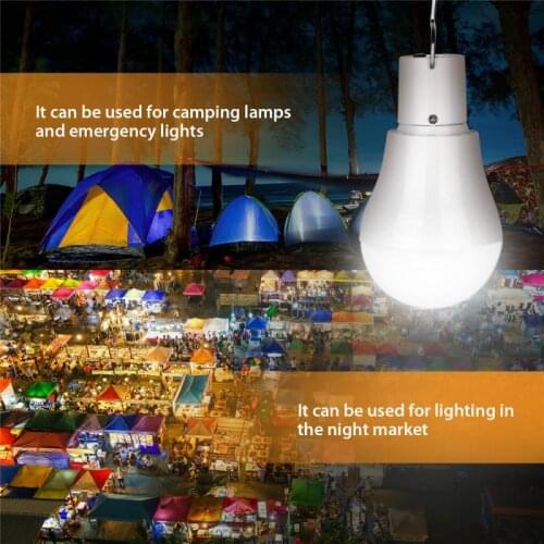 Solar Panel Powered LED Bulb Light Portable Outdoor Camping Tent Energy Lamp Garden Light Lawn Lamps For Camping Hiking