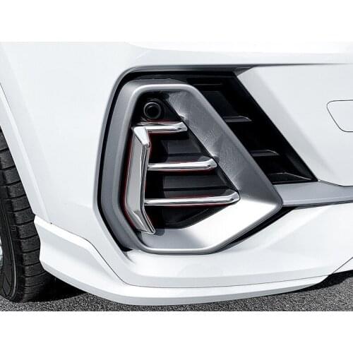Fit for Audi 2019 new Q3 front fog lamp frame for Q3 fog lamp cover bright strip refitting body decoration strip front bar