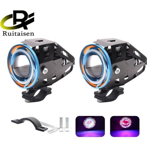 Spotlight LED work light angel eyes U11 road auxiliary driving fog light, used for motorcycle light and fog headlight