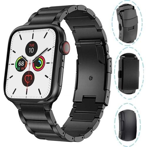 Watch strap for apple watch 5 band 44mm 40mm pulseira for iwatch watchband 42mm 38mm Stainless Steel Link Bracelet Series 4 3 2