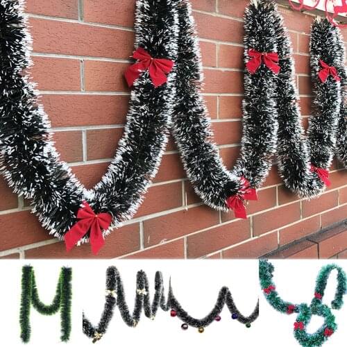 200cm Christmas Bowknots Balls Garland Tree Ornament Mall Bar Party Supplies