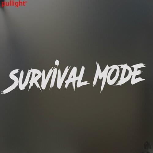 Survival mode sticker racing Funny drift car window decal