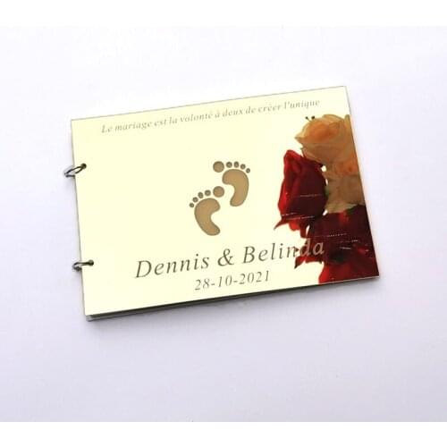 Many Different Style Full Mirror Wedding Signature Book Wedding Guest book DIY Photo book Signature Wedding Hotsale Note Book