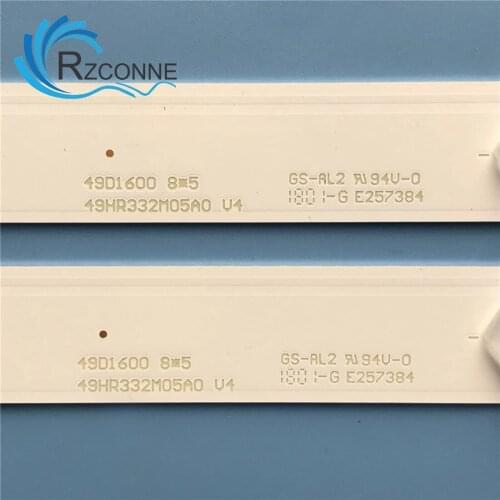 LED Backlight strip 5 lamp For 49HR332M05A0 V3 V4 Yha 4C-LB490T-HR4 YH1 YH7 YHJ yh6 49E301 49U3600C CRH-AT493030080569QREV1.0