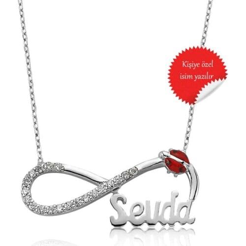 Tevuli 925 Sterling Silver Ladybird Buggy Is Infinity Ladies Necklace