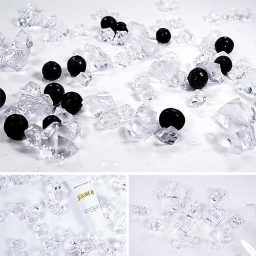Creative Artificial Acrylic Ice Cubes Fake Crystal Wedding Bar Party Beer Decorations Accessories Whisky Drinks Photography Prop