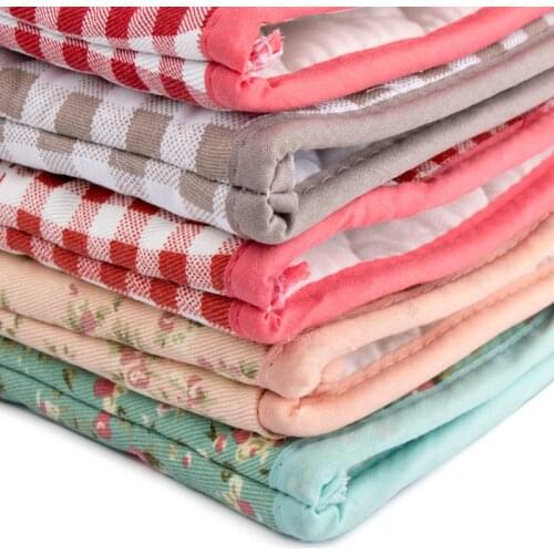 1 Pcs Home Glove Cotton Grill and Microwave Oven Mitts Heat Resistant Cooking Bbq Non-Slip Variety Of Colors