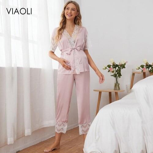 Женские пижамы-рубашки VIAOLI China At AliExpress