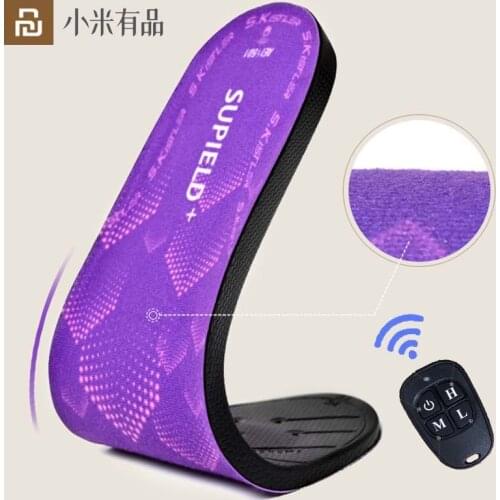 Youpin 1500mAh Rechargeable Heated Insoles with Wireless Remote Control Winter Foot Warmer Heating Insoles Size EUR 36-44 Coupl
