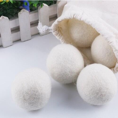 1pc Wool Dryer Ball Diameter 6cm Reusable Natural Fabric Softener Home Washing Ball Laundry Product