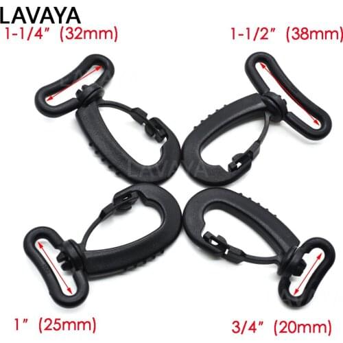 10pcs Plastic Swivel Snap Hooks for Bag Belts Straps Keychain Clasp Backpack Accessories