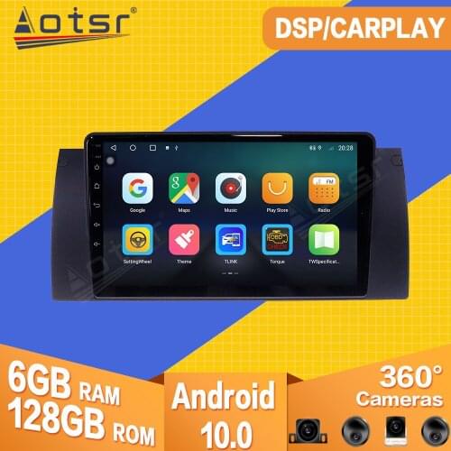 128G Carplay For BMW X5 E39 E53 1999 2000 2001 - 2005 Android Car Radio Tape Recorder Video Player GPS Navi Multimedia Head Unit