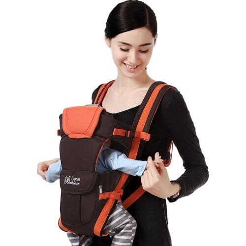 2-24 Months Breathable Infant Baby Carrier 4 In 1 Comfortable Front Facing Ergonomic Kangaroo Baby Wrap Sling Backpack