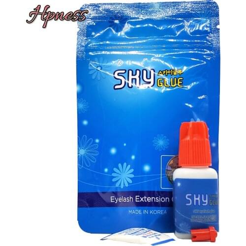 5ml Professional Korea Sky Glue For Eyelash Extensions 1-2s Dry Time Eyelash Extensions MSDS Adhesive Red Cap Makeup Tools