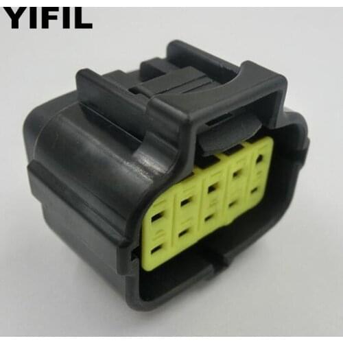 5pcs/lot 10 Pin/Way Female Sensor Connector (SSC) Waterproof Electrical Plug Socket Housing With Terminal 174655-2 Tyco/Amp/TE