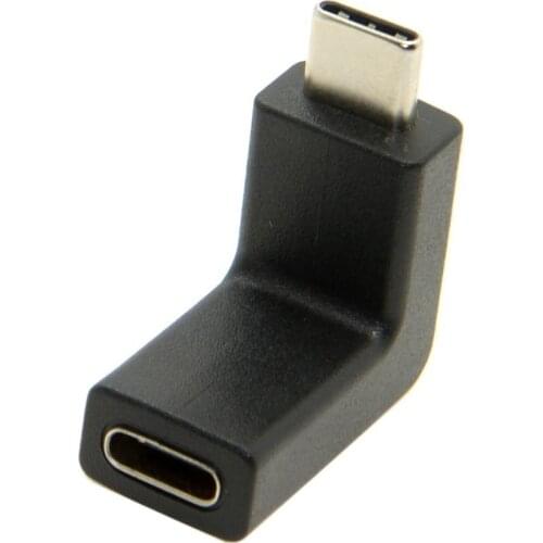 USB 3.1 Type-c Male to female extension adapter 90 Degree UP and Down angle for Macbook laptop