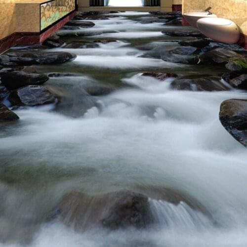 Free Shipping 3D floor non-slip wear thickened conference thickened waterproof living room wallpaper custom mural