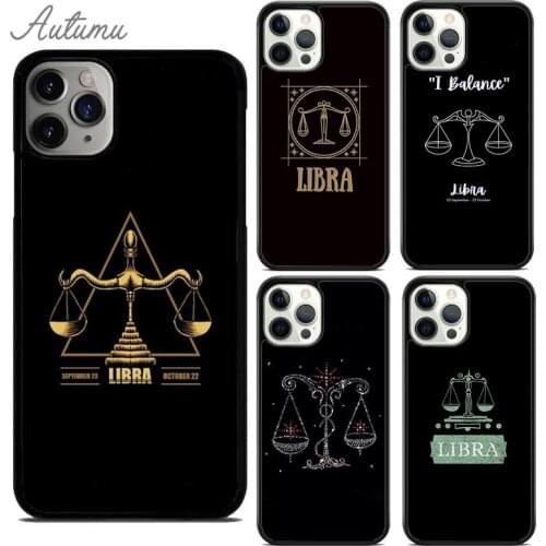 Zodiac Libra Balance Phone Case for iPhone 11 12 Pro Max mini X XR XS SE 2020 5 6 7 8 Plus Samsung Galaxy S8 S9 S10 Cover shell