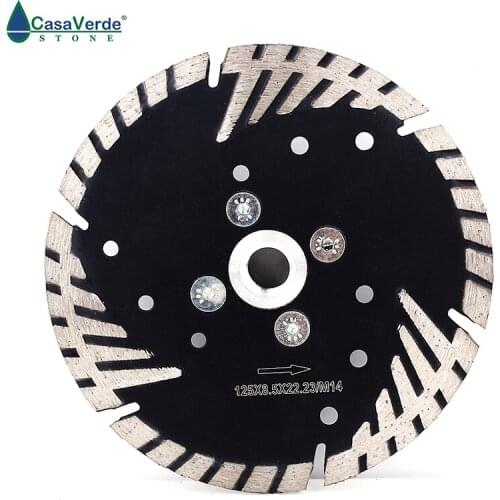 DC-FSTB5 125mm circular 5 inch diamond grinding disc and cutting blade with M14 Flange for stone
