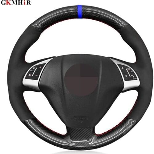 Carbon Fib Suede Steering Wheel Cover For Fiat Grande Punto Bravo Linea 2007-2019 Qubo Doblo Opel Combo Vauxhall Combo 2012-2017