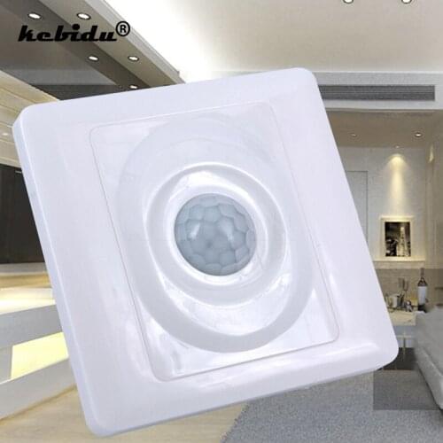 Kebidu PIR Infrared Motion Sensor Switch 220V 110V Human Body Induction Smart Delay Motion Automatic Module Light Sensing Switch