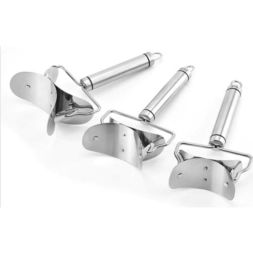 Baking Rolling Pastry Cutter Stainless Steel Dough Rolling Cutter for Cookie Dumpling Ravioli E2S