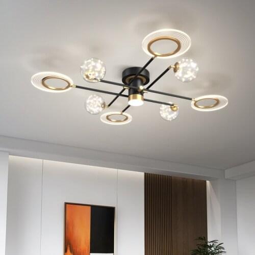 Different Heads Indoor Chandelier Lamps Modern Minimalist Simple Style For Living Room Bedroom Kitchen Home Decoration